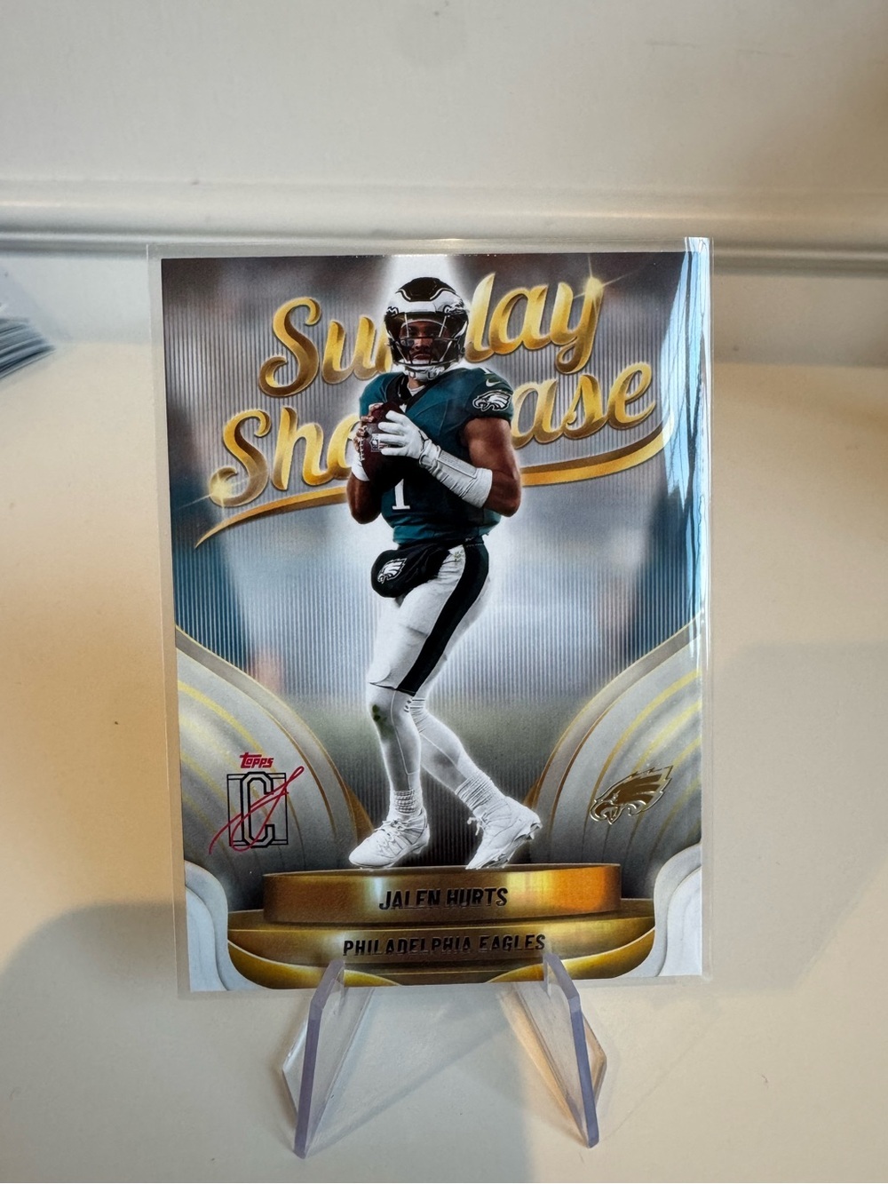 🔥 2025 Jalen Hurts Topps Signature Sunday Showcase Card. #eagles